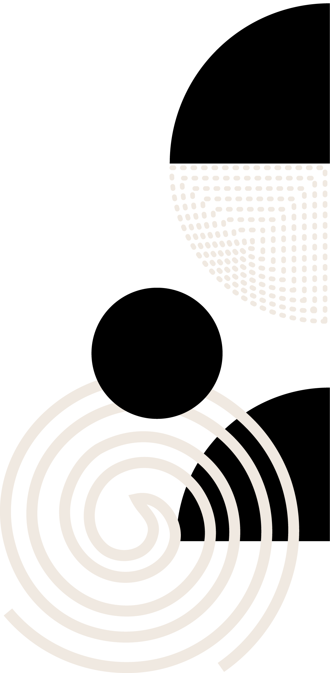 Shape Accents collage blackcream